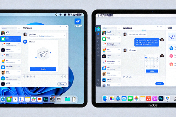 纸飞机电脑版在Windows和macOS系统上的用户界面展示
